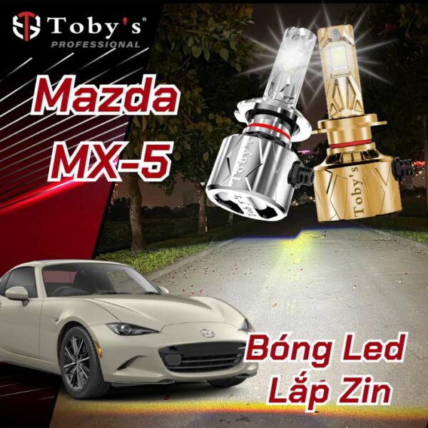 Bóng LED Toby's tăng sáng lắp Zin cho Mazda MX-5